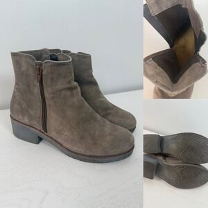 Naot 39 Women's Wander Nubuck Comfort Double Zip Suede Ankle Boots Side Zip 39